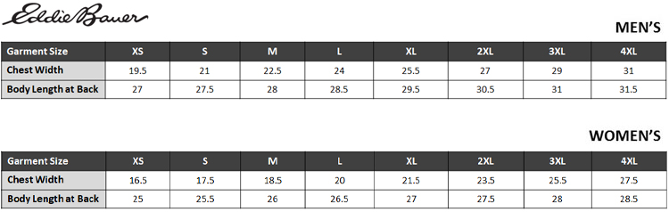 Sizing Chart