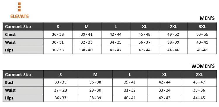 Sizing Chart