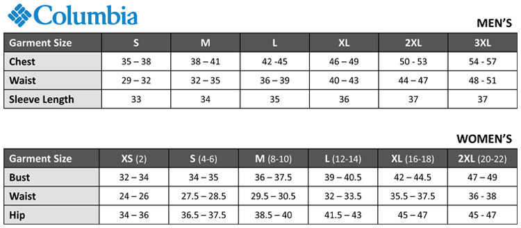 Sizing Chart